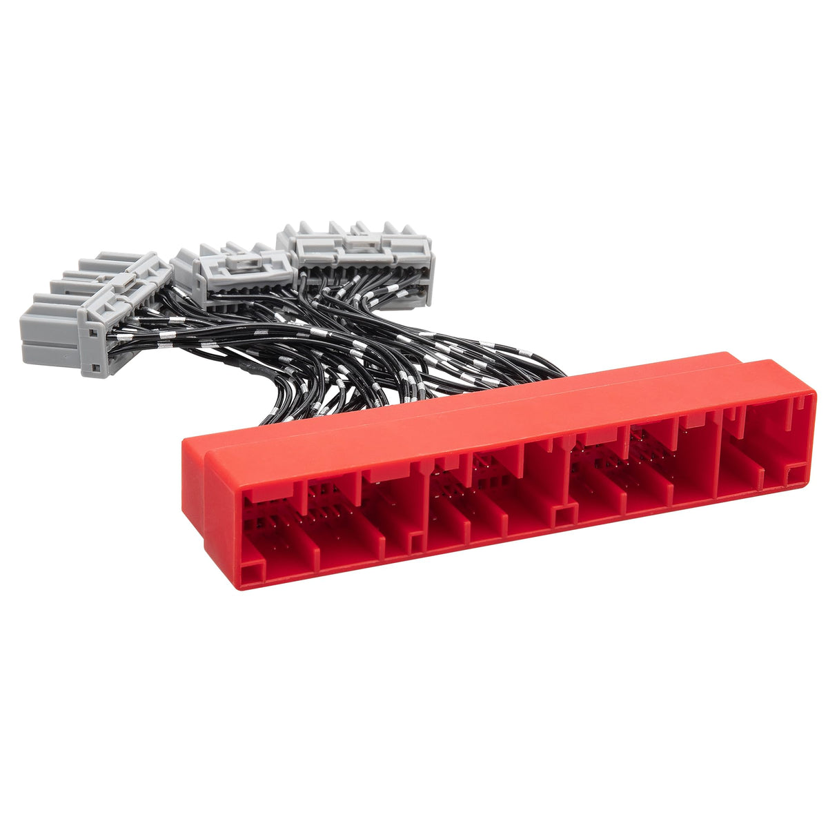 RED WOLF front view of jumper harness showing plug ends and durable build for seamless connection