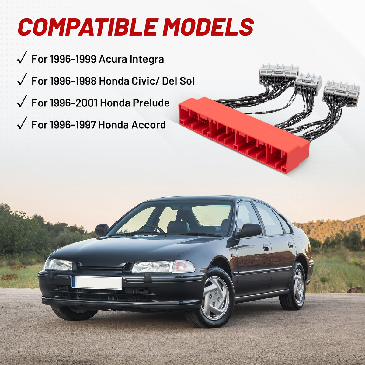 RED WOLF gray ECU plug detail showing secure fit for reliable ECU connection