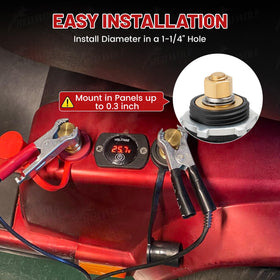 RED WOLF insulating PVC cap detail protecting terminal and preventing shorts