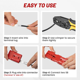 RED WOLF kit packaging laid out displaying four plugs, lugs and rubber caps for spares