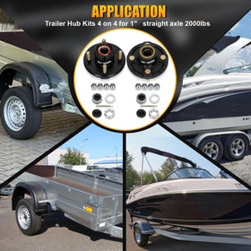 redants trailer with installed hubs at launch ramp, reliable towing performance