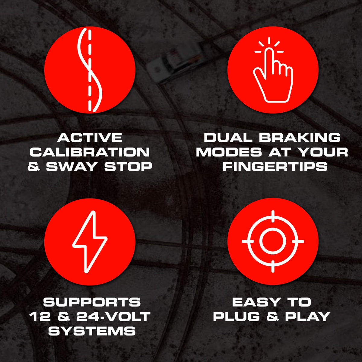 REDARC close‑up of dash dial and lights showing mode selection benefit easy adjustment