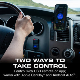 REDARC installed in vehicle interior demonstrating size and driver reach benefit