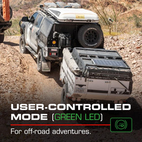 REDARC 6‑axis sensor detail highlighting accurate motion detection benefit