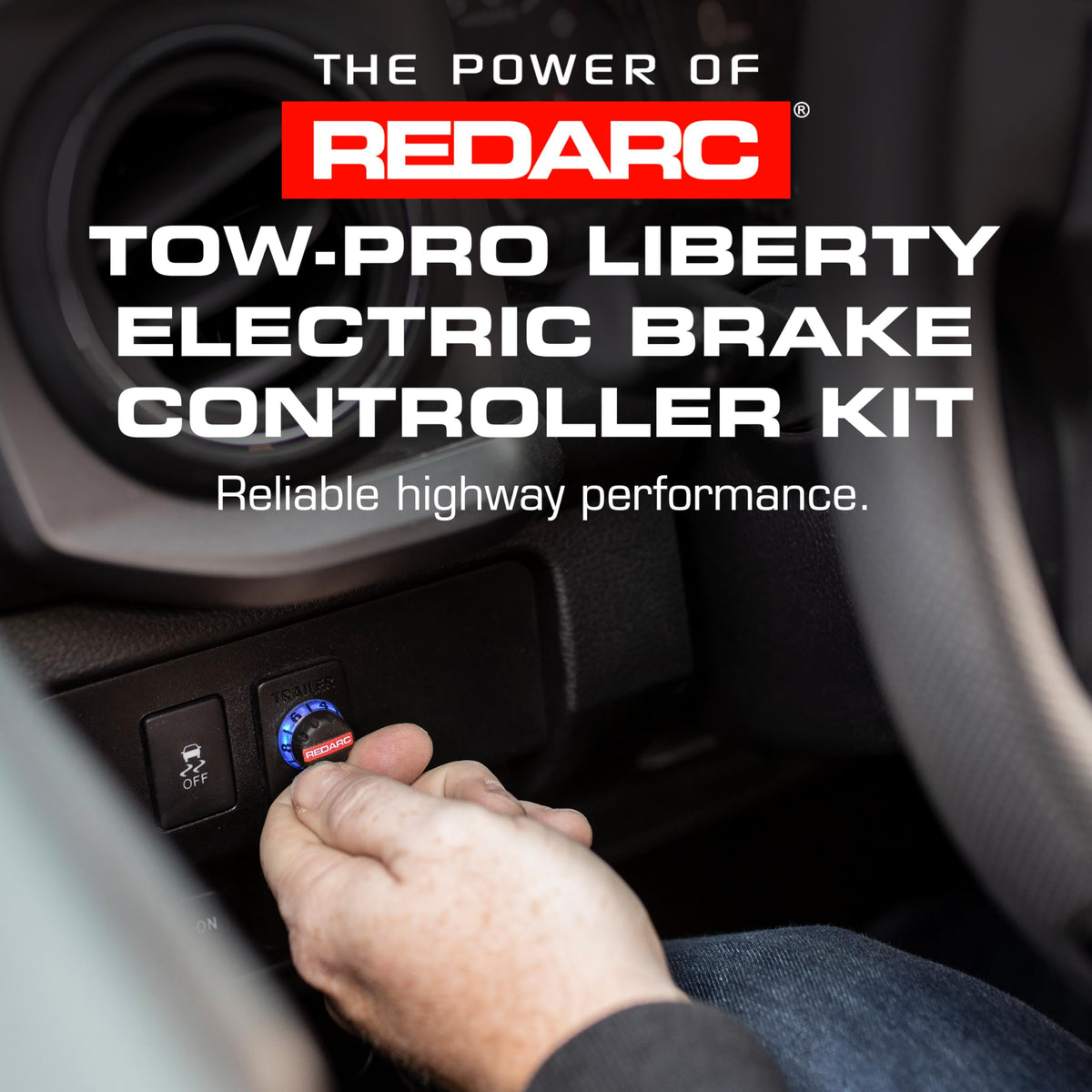 REDARC harness and switch insert laid out, showing plug-and-play fit for Toyota