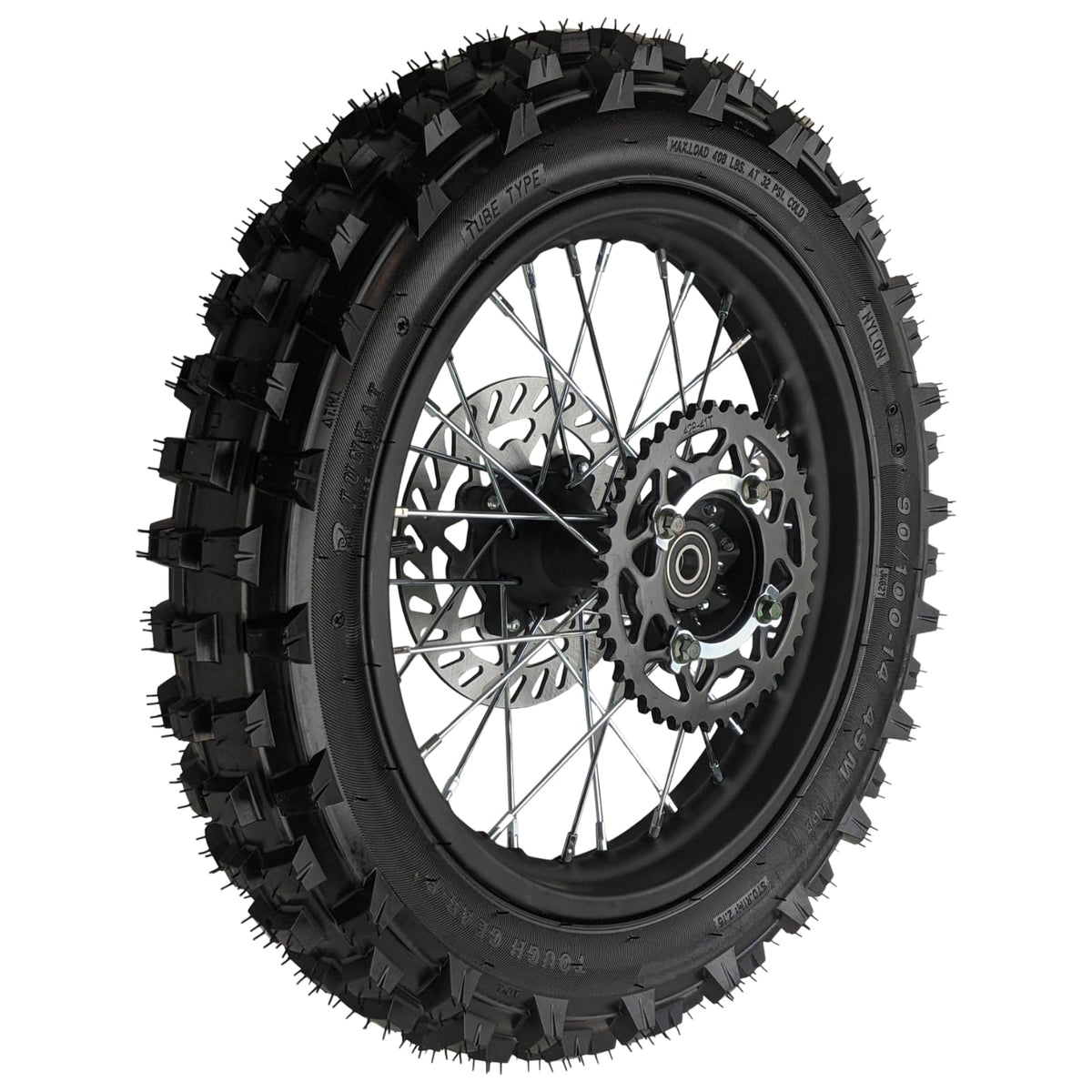 RedCap front view of full rear wheel assembly showing ready-to-install convenience