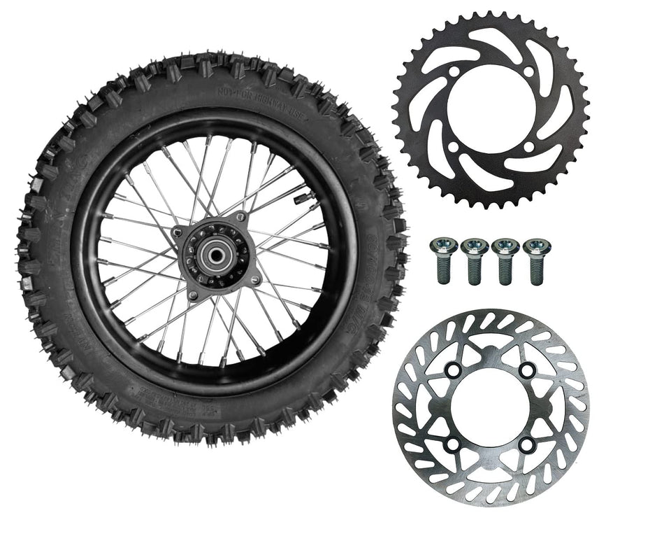 RedCap rear wheel front profile showing full assembly and ready-to-install benefit