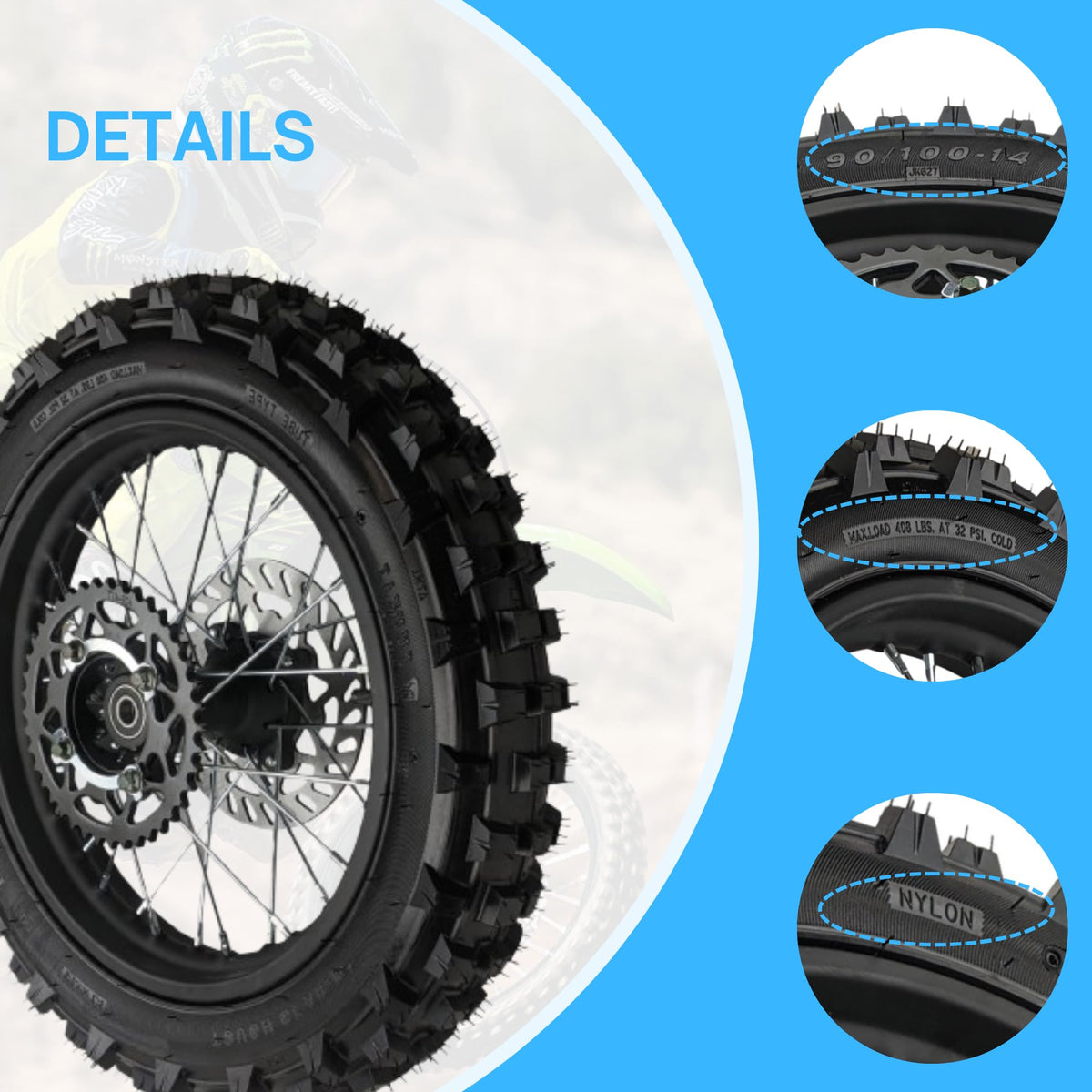 RedCap hub with brake rotor and 41T sprocket showing complete drivetrain fitment