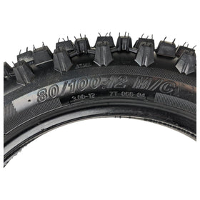 RedCap sidewall label showing size 80/100-12 for easy compatibility verification