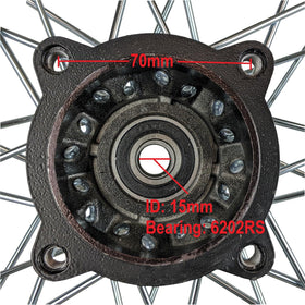 RedCap tire tread closeup showing aggressive knobbies for traction