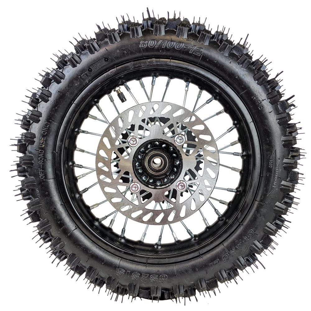 RedCap wheel with 3.00x12 tire mounted illustrating ready-to-ride fitment