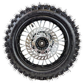 RedCap wheel with 3.00x12 tire mounted illustrating ready-to-ride fitment