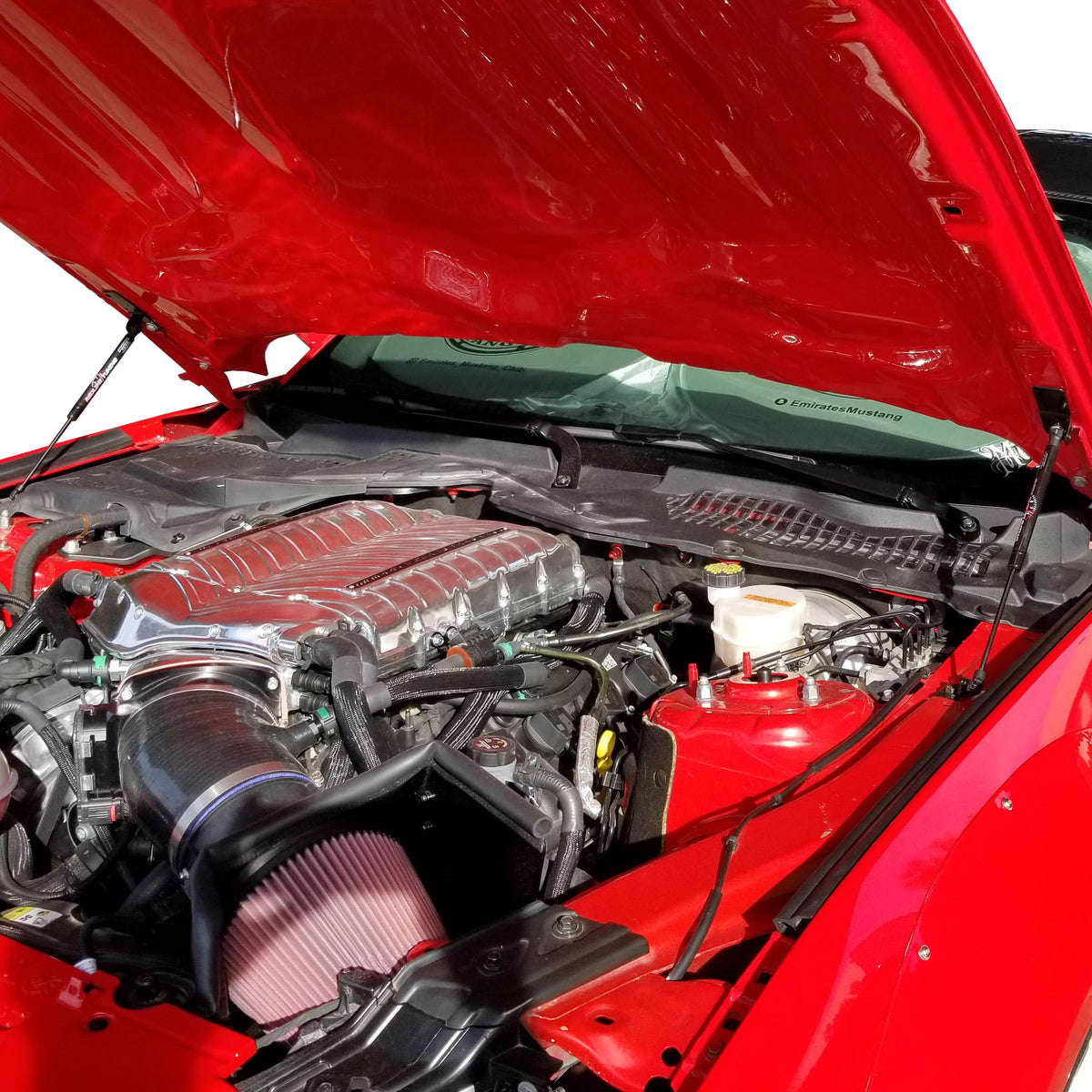 Redline Tuning Quicklift installed in garage demonstrating easy one‑hand lift