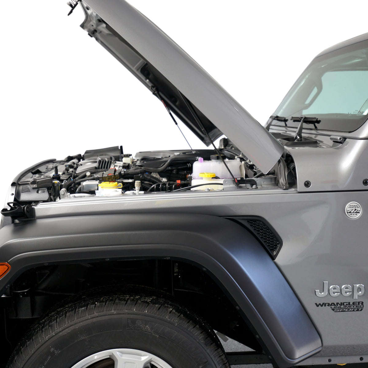 Redline Tuning black powdercoat finish detail showing durable corrosion resistance