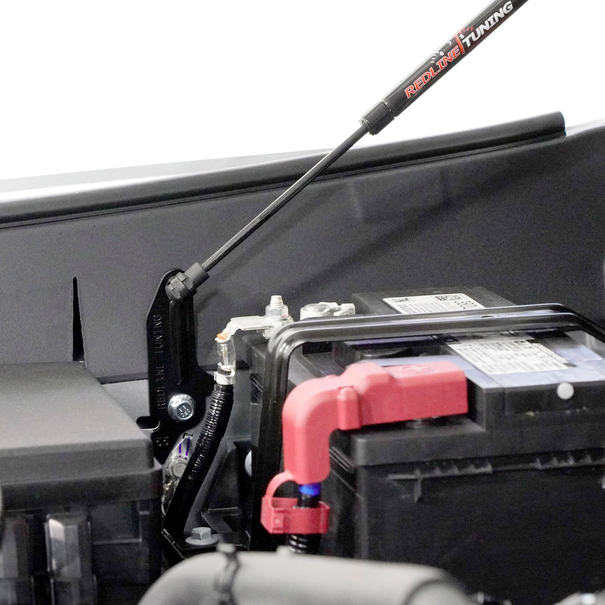 Redline Tuning installed on 4Runner side view illustrating secure fit and tidy engine bay