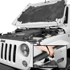 Redline Tuning installed on Wrangler in garage showcasing improved aesthetics