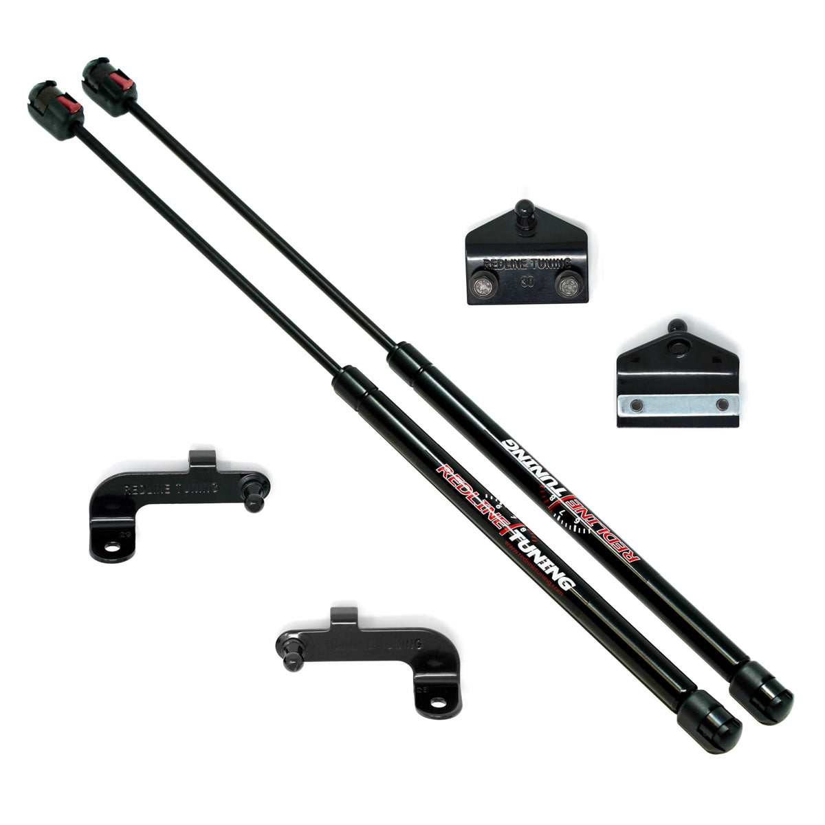 Redline Tuning strut close-up showing smooth lift performance benefit