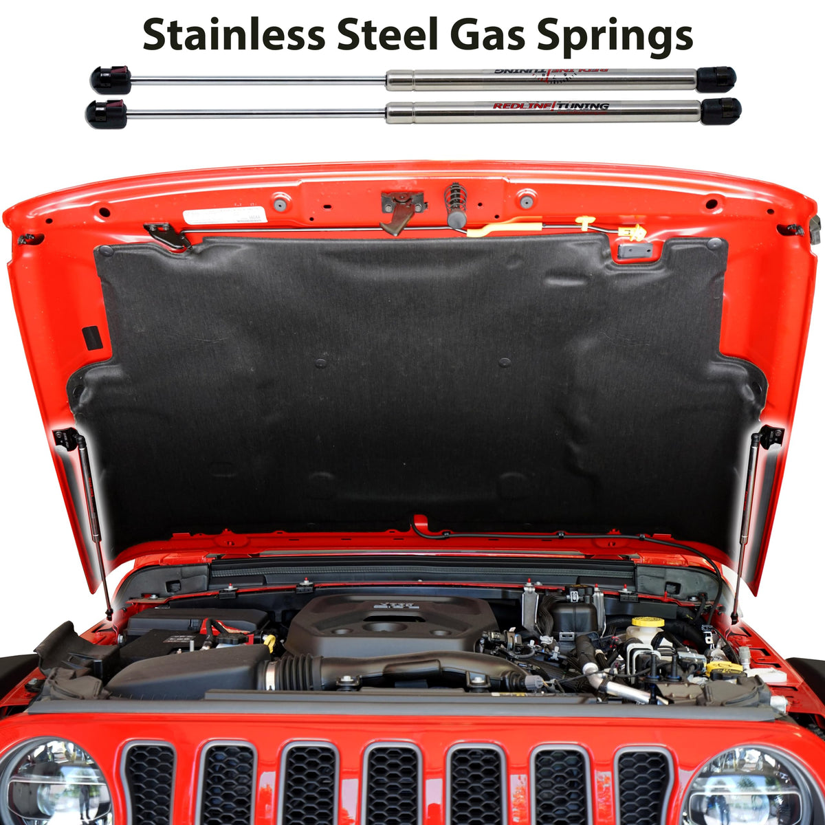 Redline Tuning installed in engine bay showing neat routing and safe support