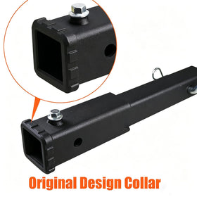 REDTEE carrying a bike rack to illustrate secure mounting and weight support