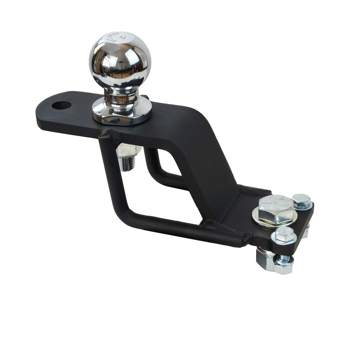 REDTEE front view of adapter showing 2-inch ball and three mounting options benefit versatility