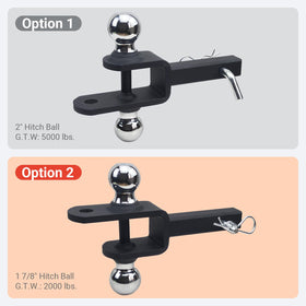 REDTEE shank inserted with included pin and clip for quick, tool-free installation