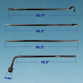 Reeauto extension rods detail highlighting auto-flex technology for stable engagement