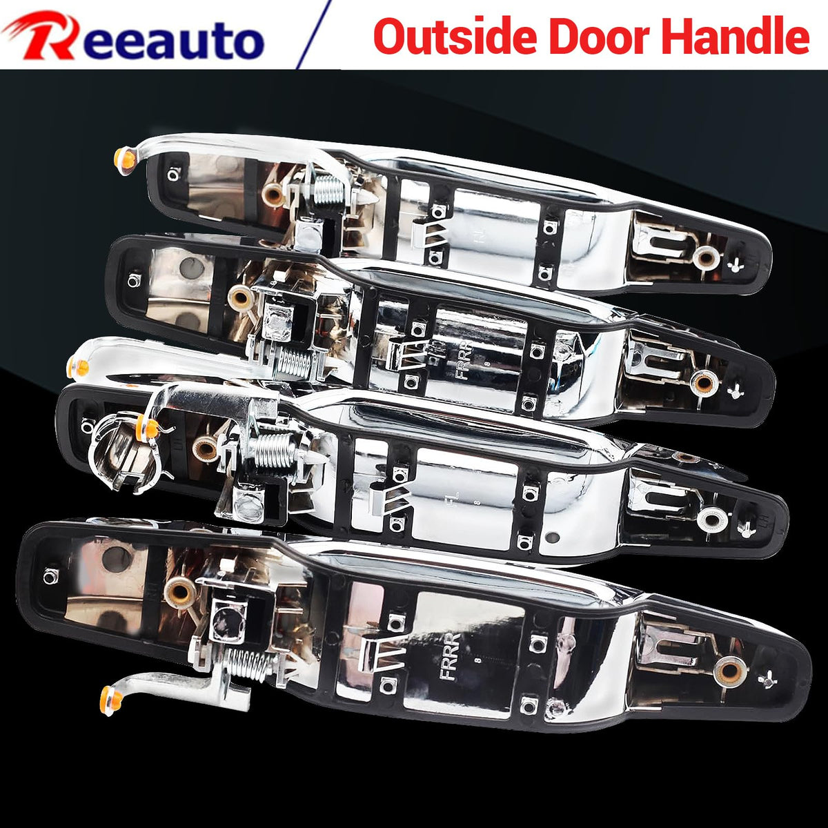 Reeauto exterior handle installed on Tahoe door showing restored appearance benefit