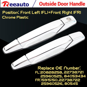 Reeauto set of four handles laid out showing complete replacement benefit