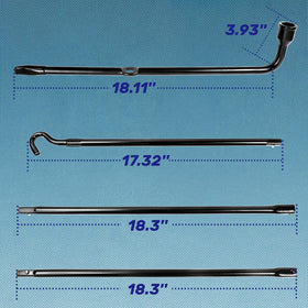Reeauto lug wrench full length ready to loosen wheel nuts quickly and safely