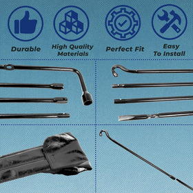 Reeauto lightweight storage bag holding tools neatly for organized vehicle storage