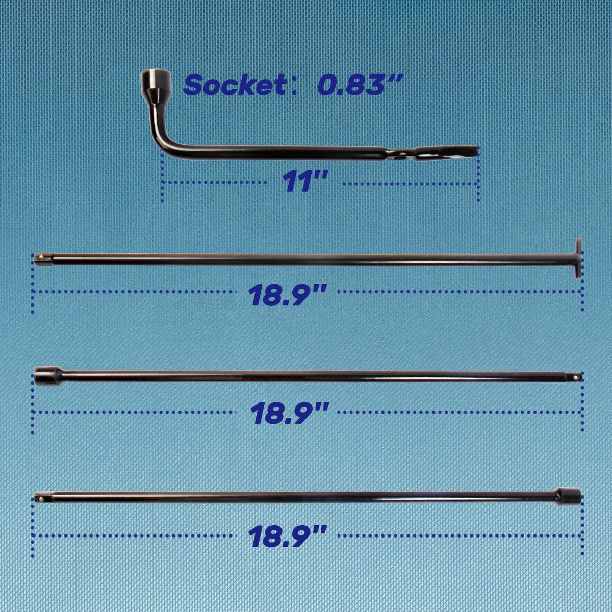 Reeauto wheel lug wrench detail highlighting corrosion-resistant finish and leverage