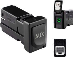 Reeoutdoor aux port front view showing jack and mounting for easy replacement