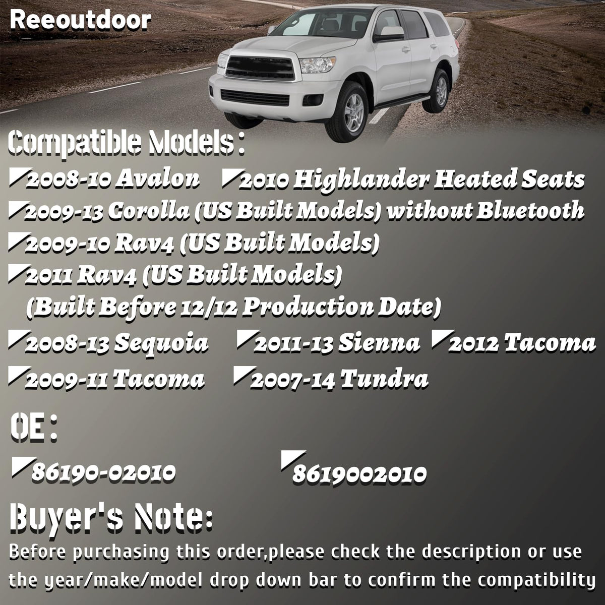 Reeoutdoor packaging and label showing tested replacement part and part number