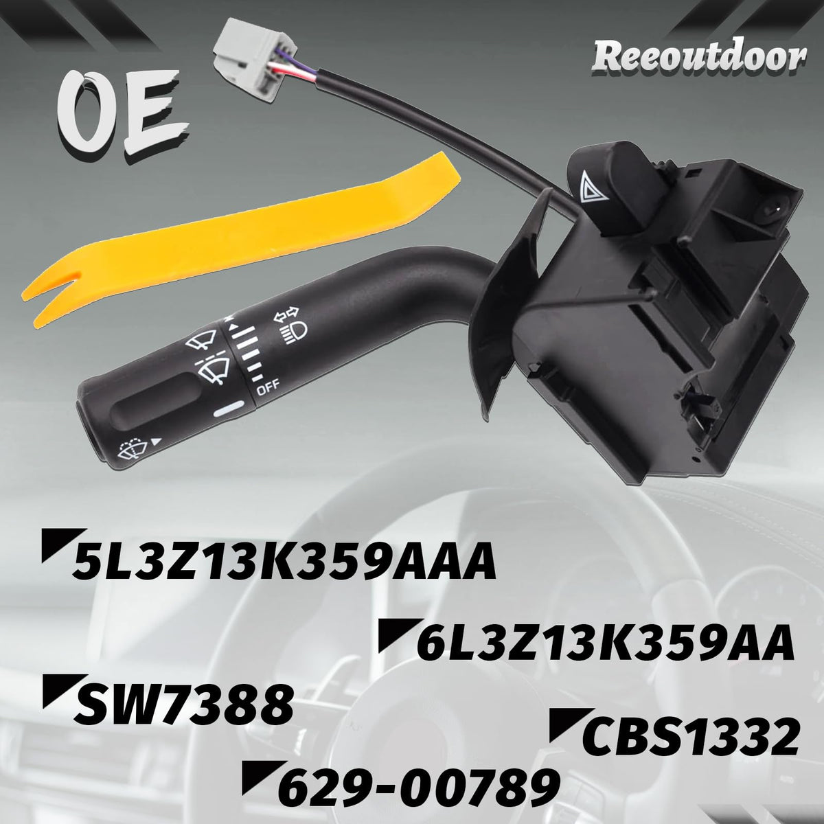 Reeoutdoor rear view displaying pinout and harness mating points