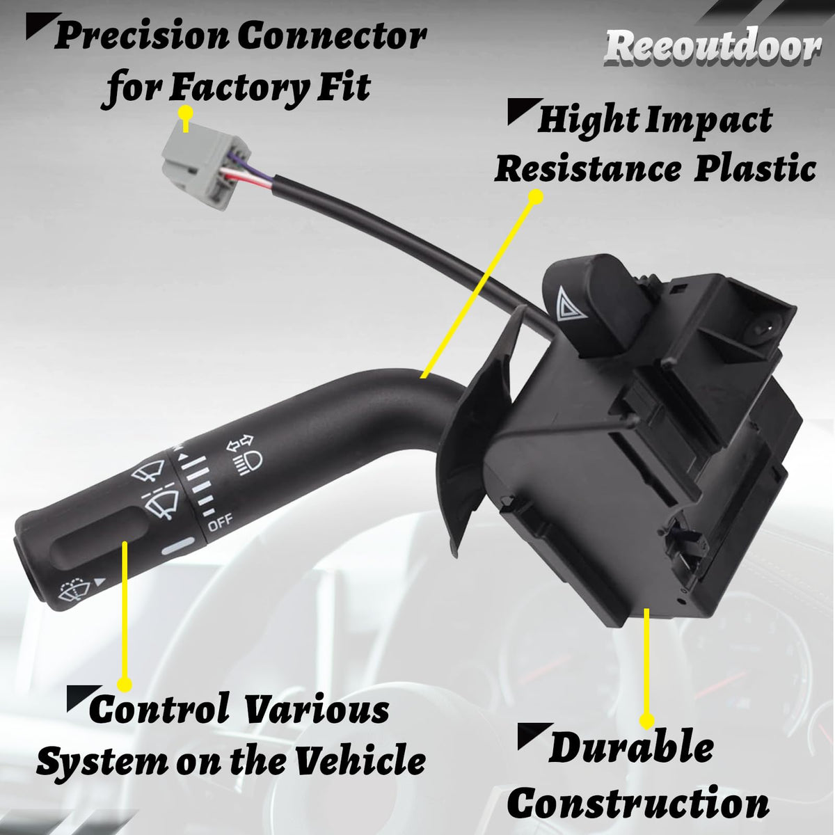 Reeoutdoor closeup of plug connector showing pin alignment and secure fit