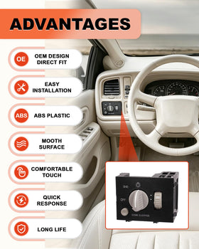 Reeoutdoor installed in dash restoring headlight control functionality