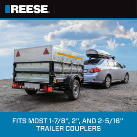 REESE lock label and two keys included for convenient spare access