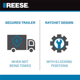 REESE lock held in hand showing compact size and easy transport