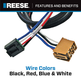 REESE wiring labels close-up showing clear identification for fast installation