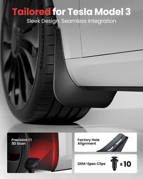 REEVAA installed front wheel guard detail showing seamless fit and paint protection