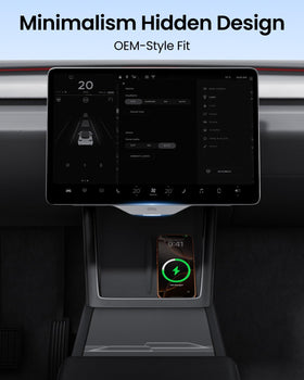 REEVAA open compartment with phone and keys showing organized storage
