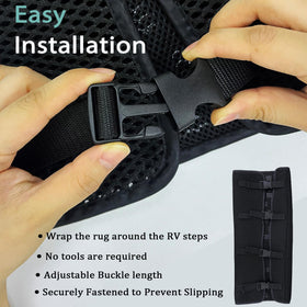 REEZEIVI step cover next to ruler showing dimensions for fit