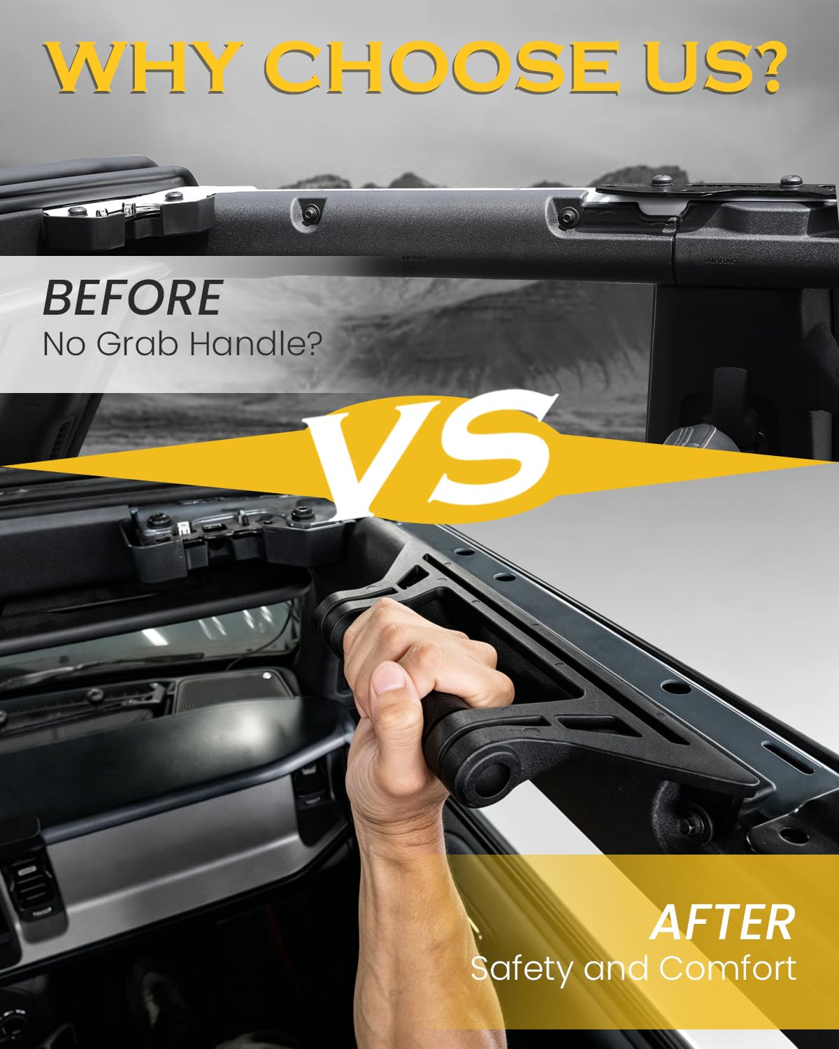 REFORM DESIGN installed on rear seat overhead improving passenger support