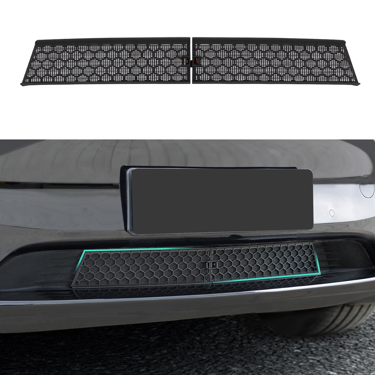 REFORM DESIGN front grill mesh front view shows sleek OEM-style upgrade and protection