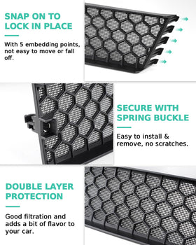 REFORM DESIGN mesh with radiator behind demonstrates maintained airflow protection