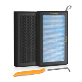 Reilauto front packaging for Tesla filter showing model compatibility and benefits