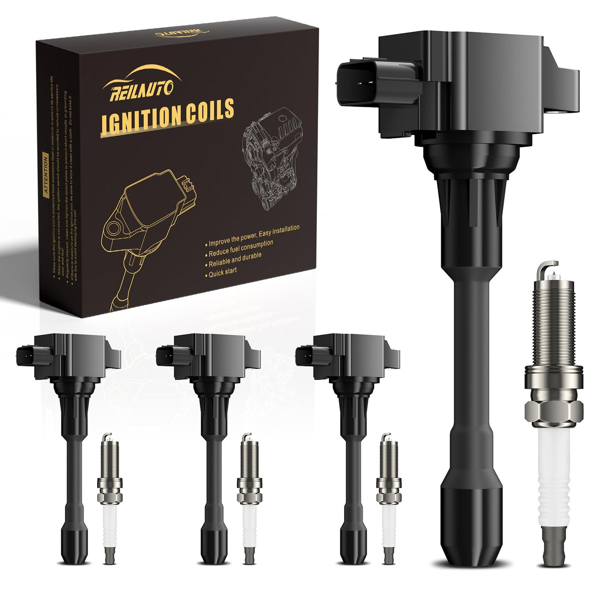 Reilauto front packaging showing kit contents and fitment, clear product identification and benefit