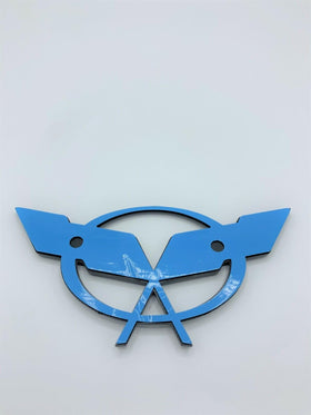 REIXS close-up of emblem texture showing raised 3D detail for durable OEM-like appearance