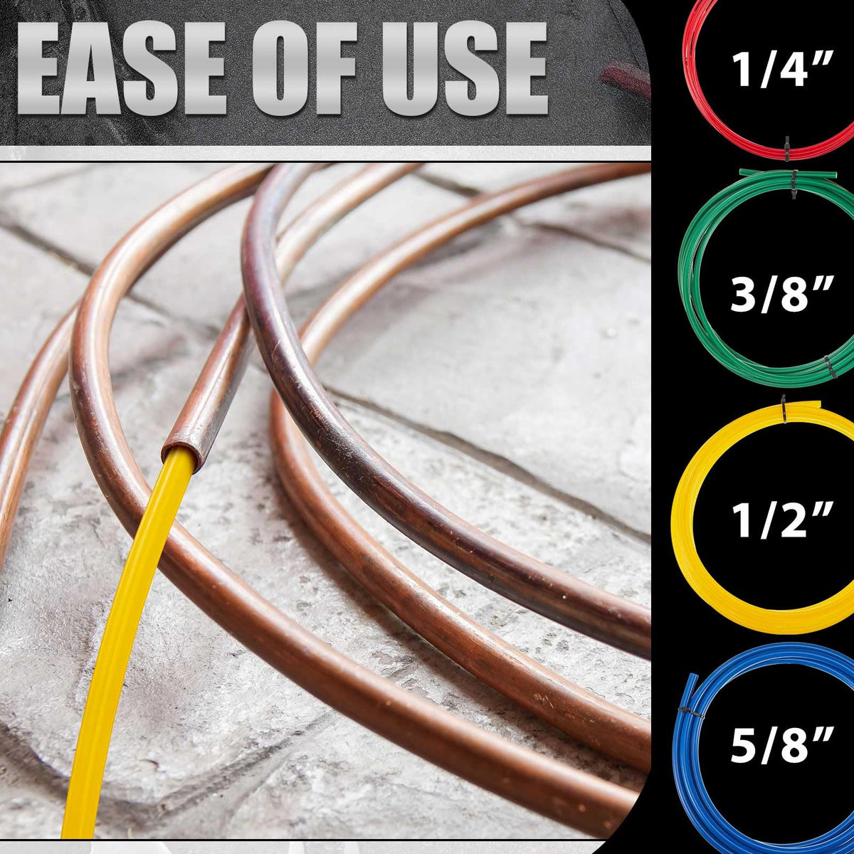 Relaxweex technician cutting tubing on site for precise length and fewer joints