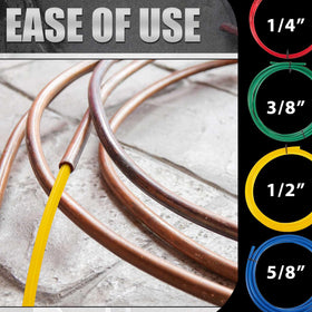 Relaxweex technician cutting tubing on site for precise length and fewer joints